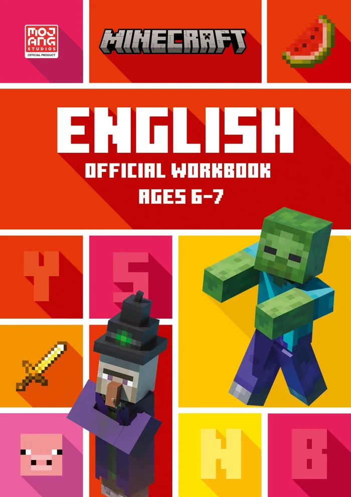 Minecraft English Ages 6-7: Official Workbook, zošit s úlohami