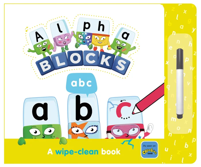 Alphablocks ABC: A Wipe-Clean Book, anglická kniha - leporelo