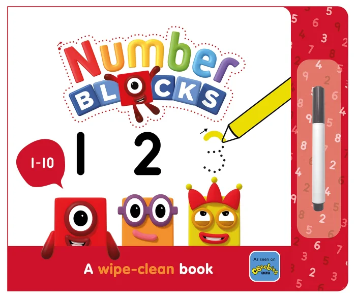 Numberblocks 1-10: A Wipe-Clean Book, anglická kniha - leporelo