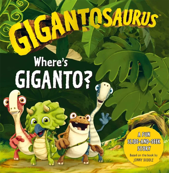 Where's Giganto? (slider board book), anglická kniha - leporelo