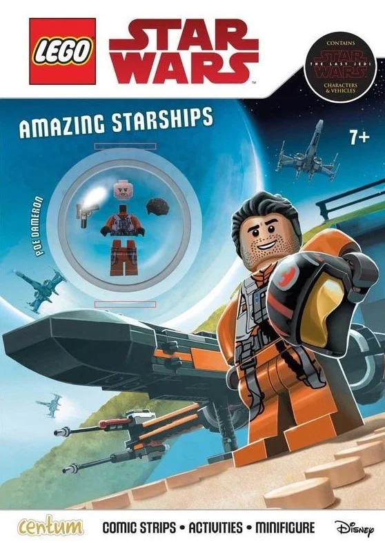 Amazing Starships, kniha s úlohami a Lego panáčikom
