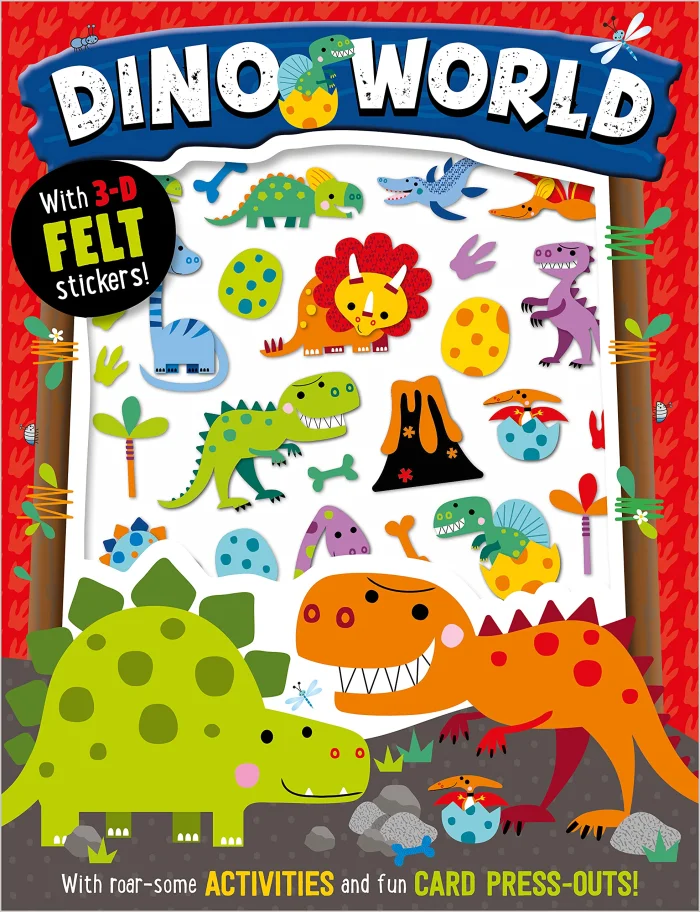 Dino World, zošit s úlohami a nálepkami