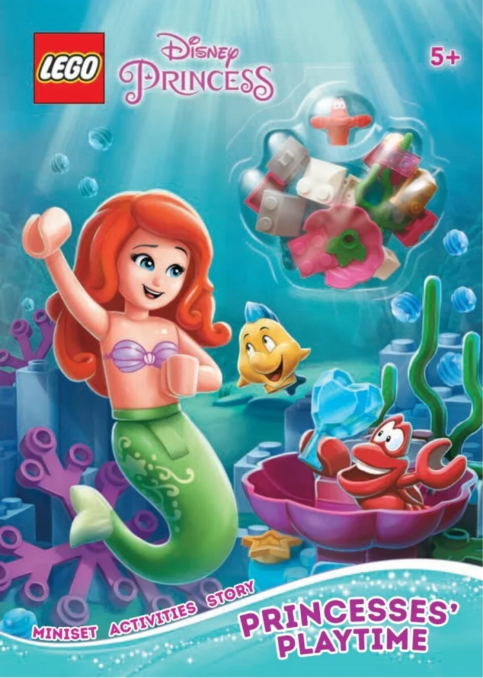 Disney Princesses, kniha s úlohami a Lego panáčikom