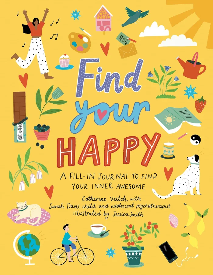 Find Your Happy, anglická kniha s úlohami