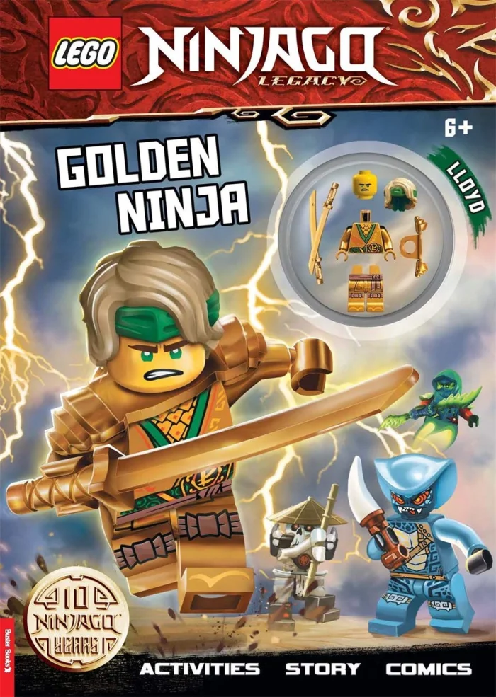 Golden Ninja, kniha s úlohami a Lego panáčikom