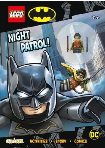 Night Patrol, kniha s úlohami a Lego panáčikom