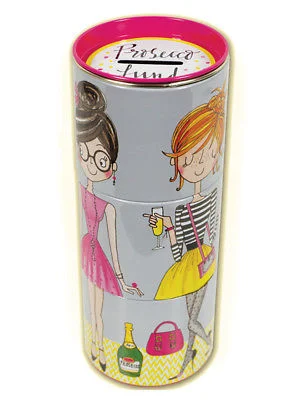 Prosecco, plechová pokladnička