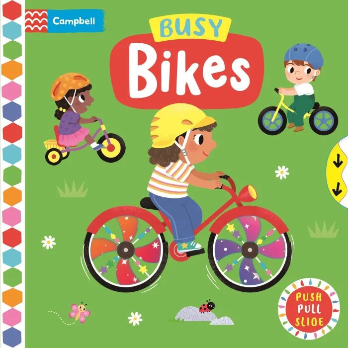 Busy Bikes, anglická kniha - leporelo