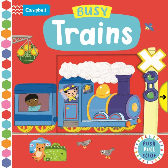 Busy Trains, anglická kniha - leporelo