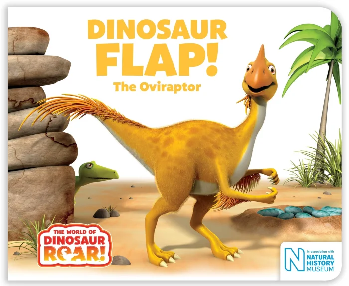 Dinosaur Flap! The Oviraptor, anglická kniha - leporelo
