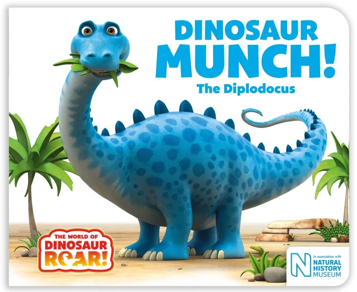 Dinosaur Munch! The Diplodocus, anglická kniha - leporelo