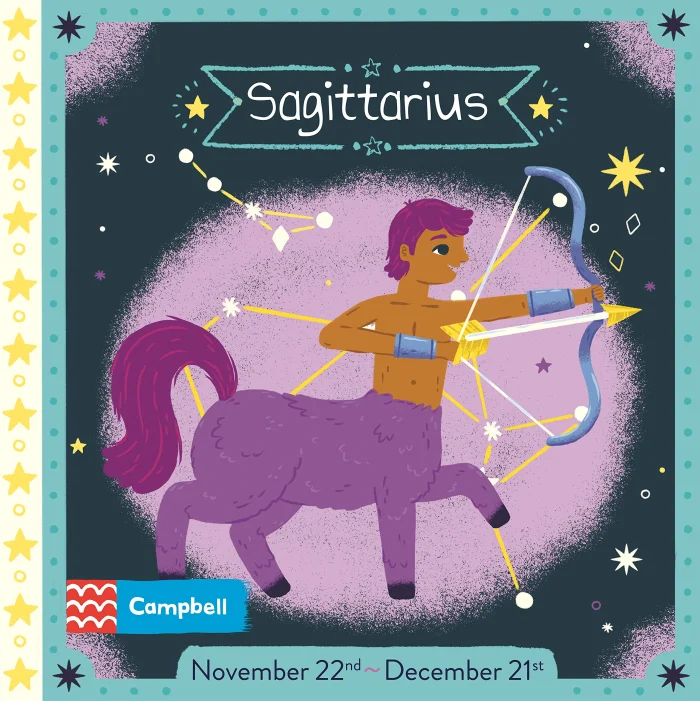Sagittarius, anglická kniha - leporelo