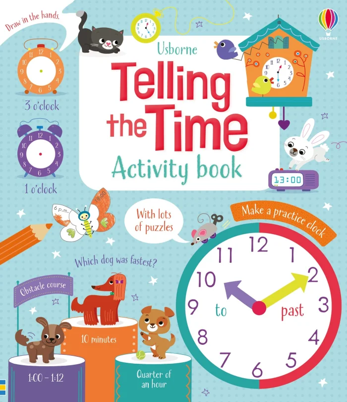 Telling the Time Activity Book, anglická kniha