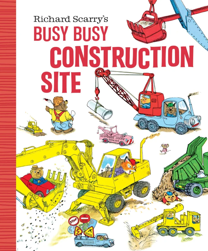 Richard Scarry's Busy Busy Construction Site, anglická kniha - leporelo