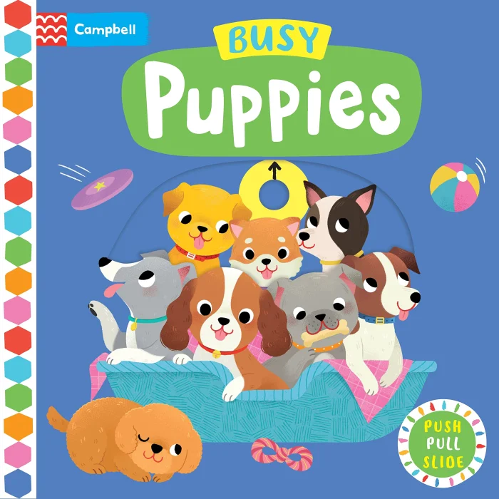 Busy Puppies, anglická kniha - leporelo