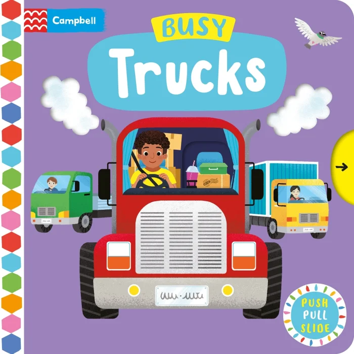 Busy Trucks, anglická kniha - leporelo