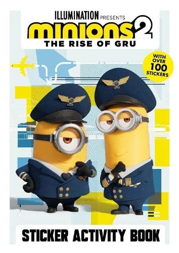 Minions 2: The Rise of Gru Official Sticker Activity Book, nálepkový zošit