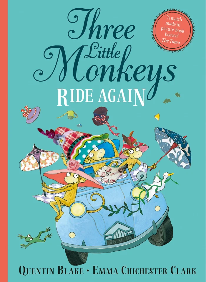 Three Little Monkeys Ride Again, anglická kniha