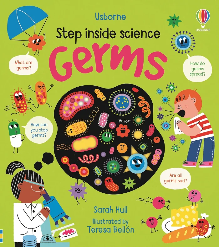 Germs, anglická kniha-leporelo
