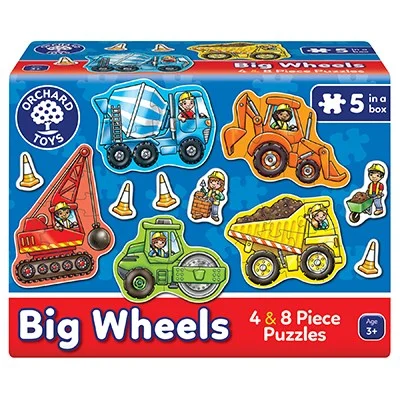 Big Wheels (Blue) (3x4ks, 2x8ks), puzzle