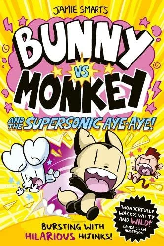 Bunny vs Monkey and the Supersonic Aye-aye (4), anglická kniha - komiks