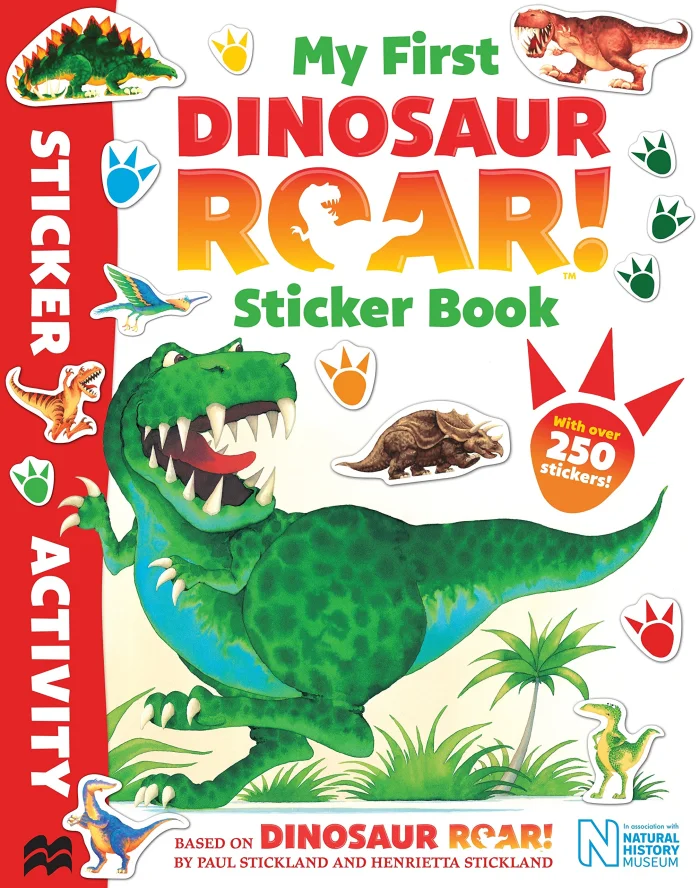 My First Dinosaur Roar! Sticker Book, nálepkový zošit