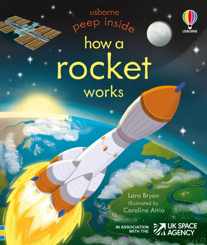 Peep Inside How a Rocket Works, anglická kniha - leporelo