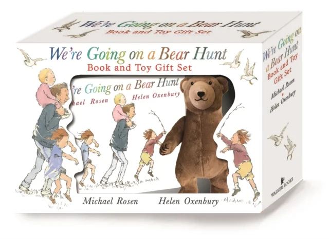 We're Going on a Bear Hunt Book and Toy Gift Set, anglická kniha - leporelo a plyšová hračka