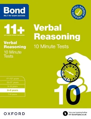 Verbal Reasoning 10 Minute Tests with Answer Support (8-9 years), pracovný zošit
