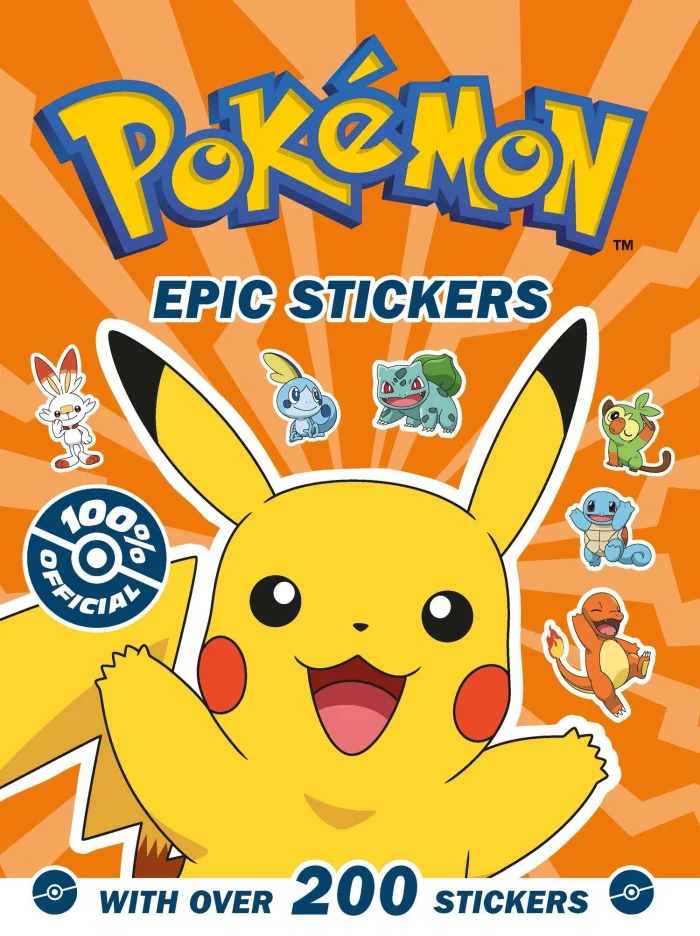 Pokemon Epic stickers, nálepkový zošit