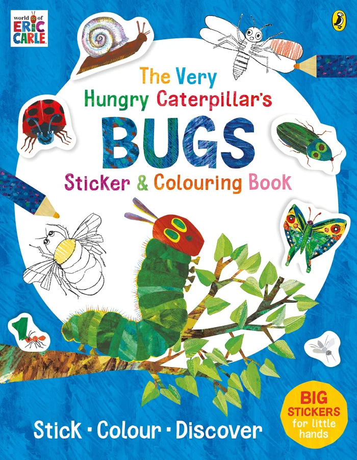 The Very Hungry Caterpillar's Bugs Sticker and Colouring Book, nálepkový zošit/omaľovánka