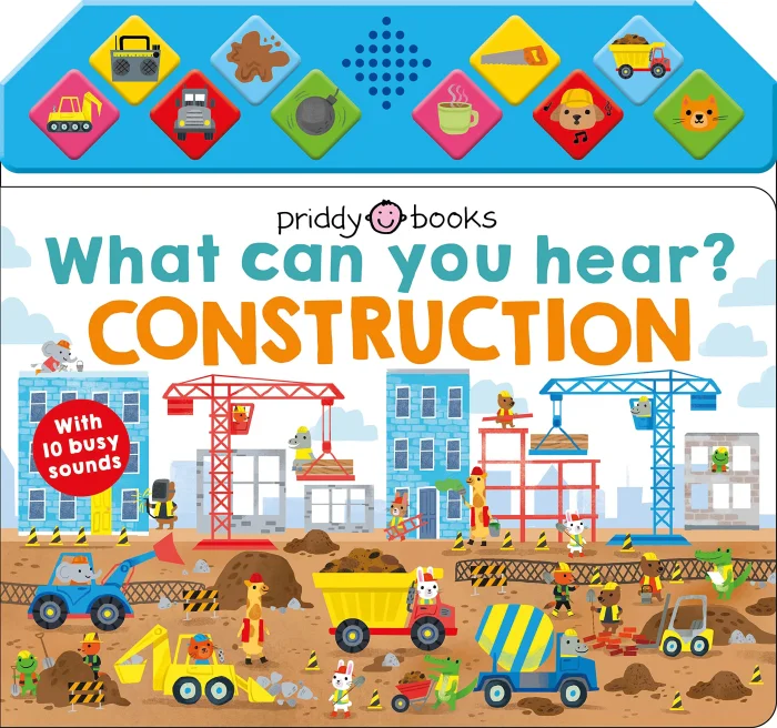 What Can You Hear?: Construction, anglická kniha - leporelo so zvukmi