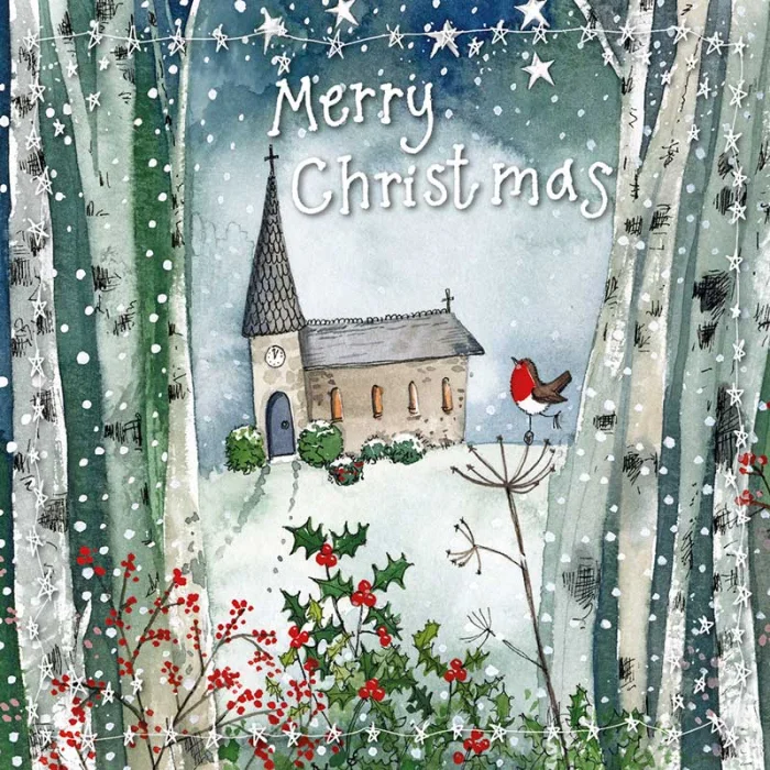 Christmas Church Little Starlight Card (XLS66), malé prianie
