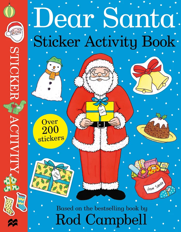 Dear Santa Sticker Activity Book, nálepkový zošit s aktivitami