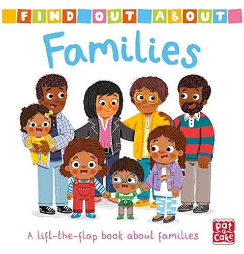 Families: A lift-the-flap board book about families, anglická kniha - leporelo