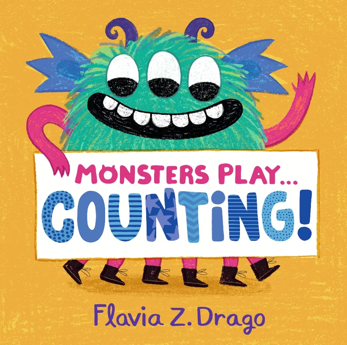 Monsters Play... Counting!, anglická kniha - leporelo