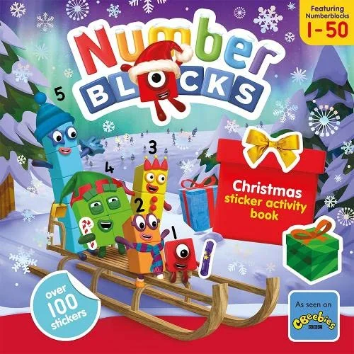 Numberblocks Christmas Sticker Fun, nálepkový zošit s aktivitami