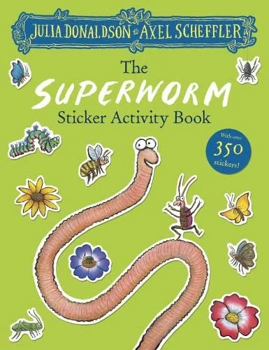 The Superworm Sticker Book, nálepkový zošit s aktivitami