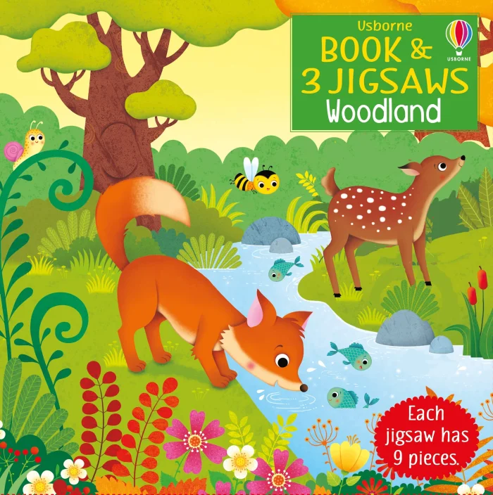 Woodland (3 x 9ks), puzzle + kniha