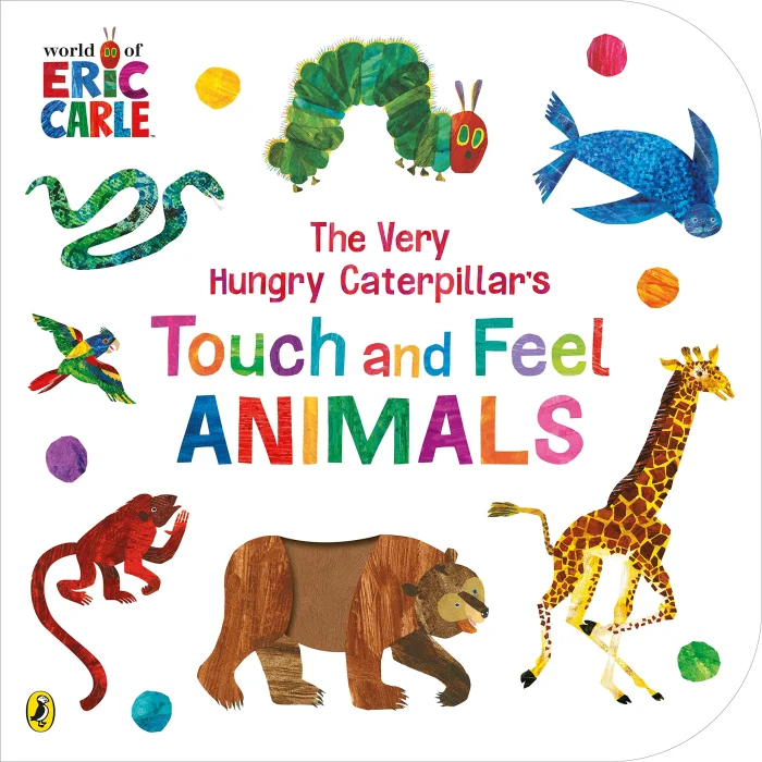 The Very Hungry Caterpillar's Touch and Feel Animals, anglická kniha - leporelo