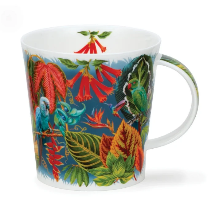 Borneo Parrot, porcelánový hrnček