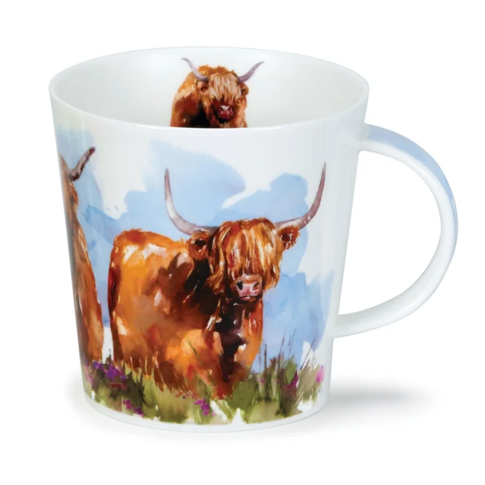 Highland Cows, porcelánový hrnček