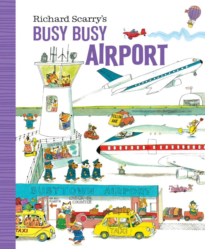 Richard Scarry's Busy Busy Airport, anglická kniha - leporelo