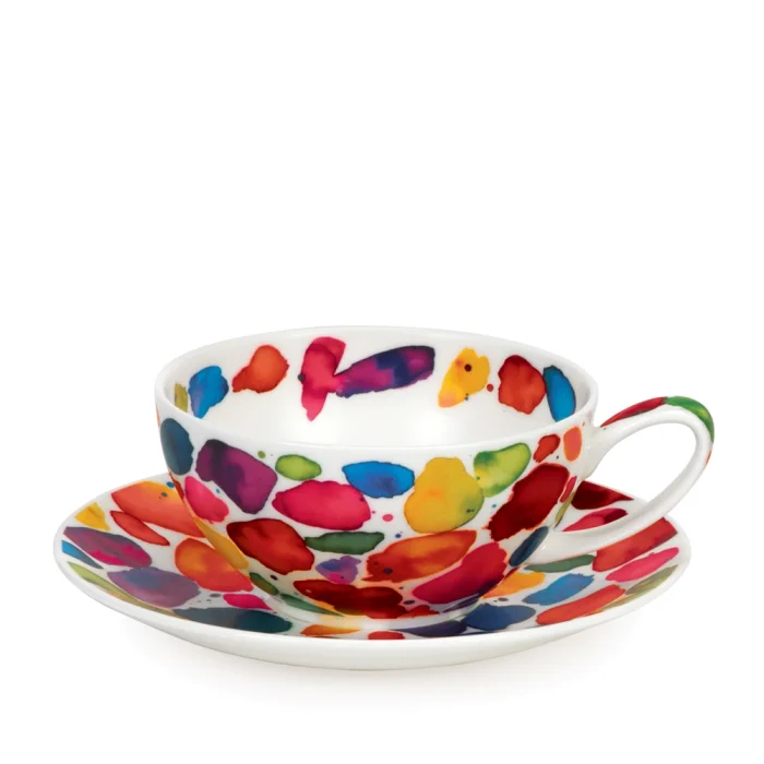 T41 Blobs!, porcelánová šálka s podšálkou