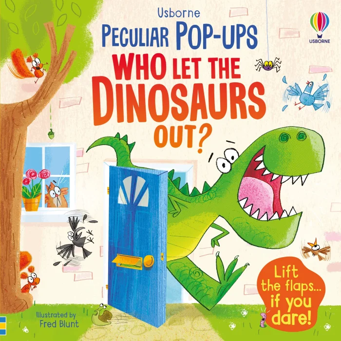 Who Let The Dinosaurs Out?, anglická kniha - leporelo
