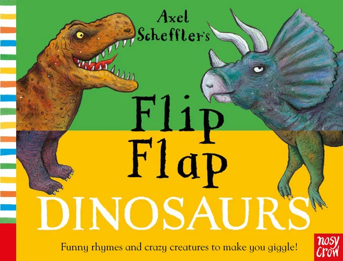 Axel Scheffler's Flip Flap Dinosaurs, anglická kniha - leporelo