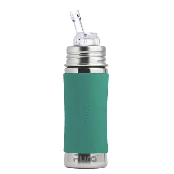 Pura® TERMO fľaša so slamkou 260ml (mint), antikorová termofľaša