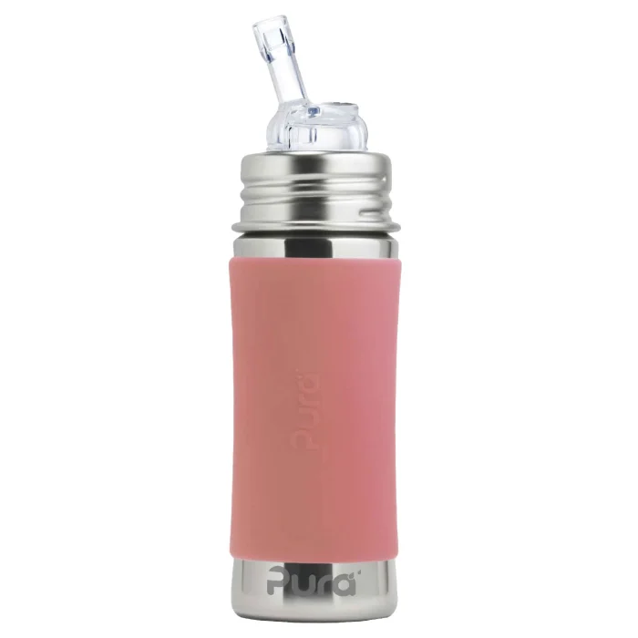 Pura® TERMO fľaša so slamkou 260ml (rose), antikorová termofľaša