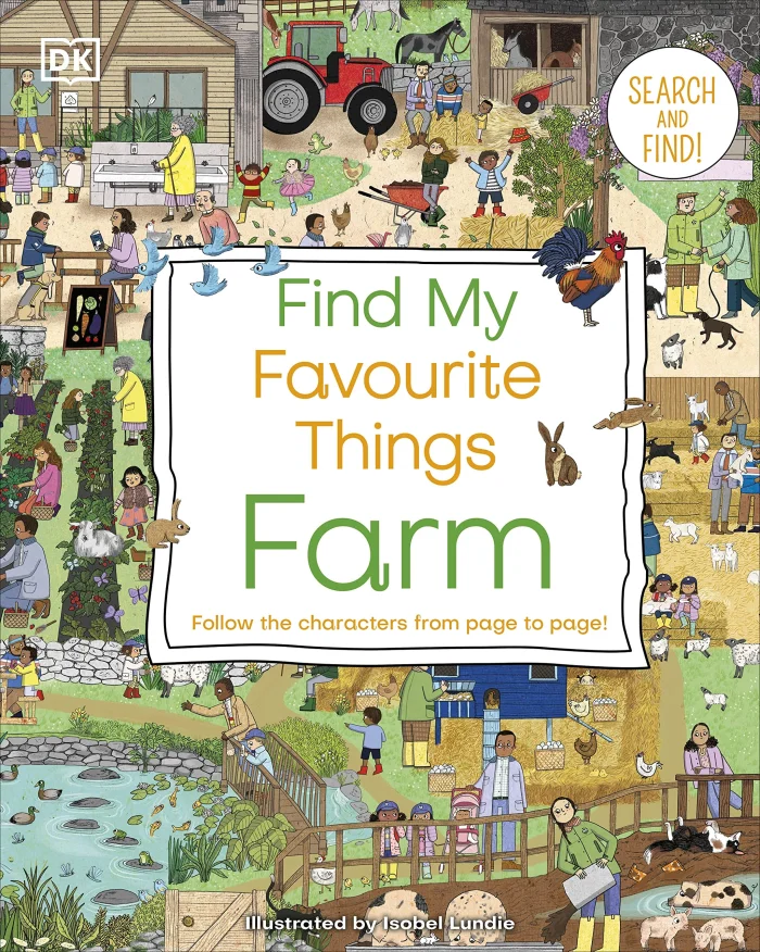 Find My Favourite Things Farm, anglická kniha - leporelo