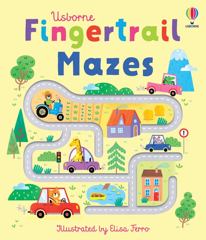 Fingertrail Mazes, anglická kniha - leporelo